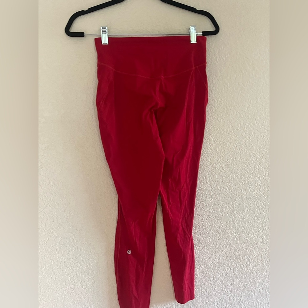 Red Lulu Lemon Leggings